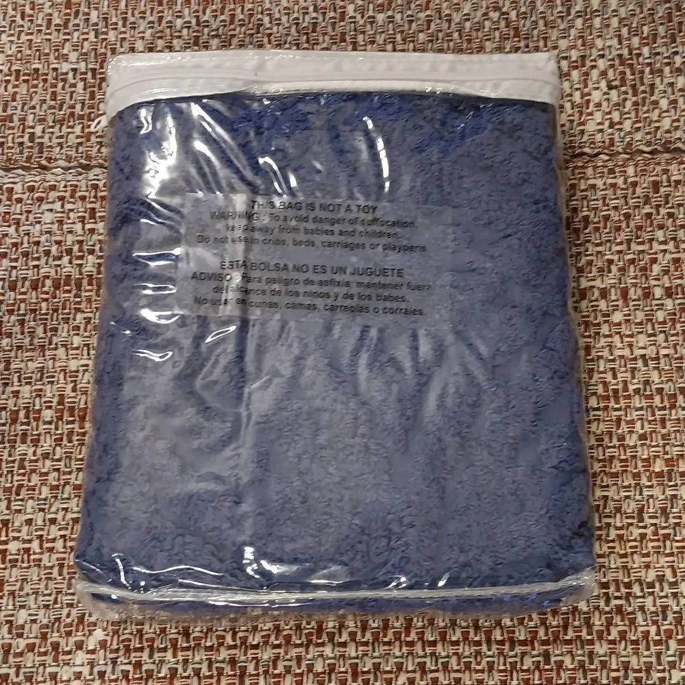New P&H Chenille Vintage Blue Standard‎ Sham New